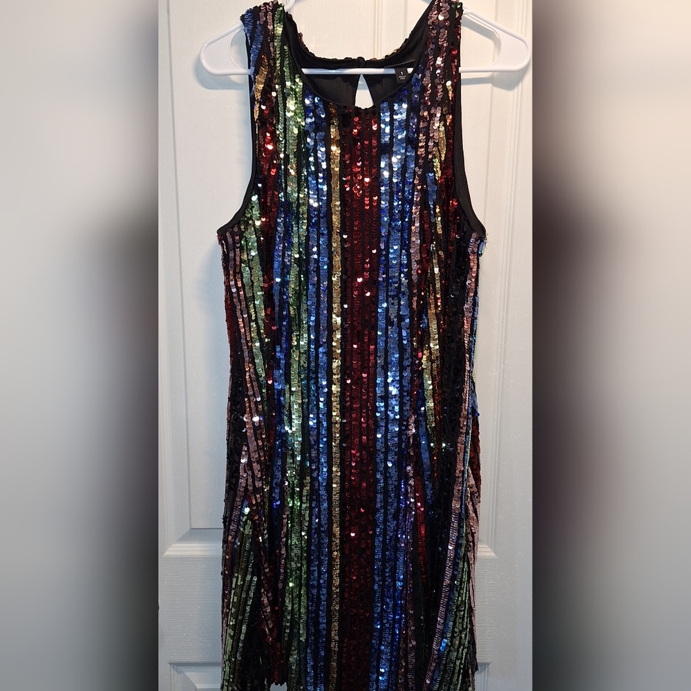 Torrid Multicolor Sequin Party Dress Sleeveless
